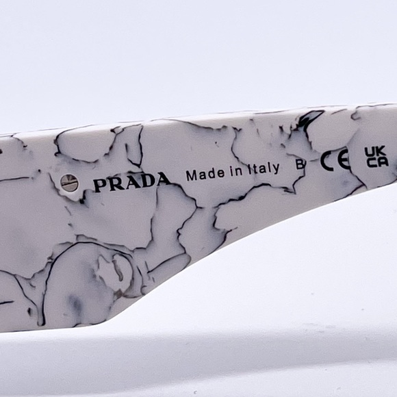NEW PRADA WOMEN WHITE CAT EYE SUNGLASSES PRADA - Picture 14 of 15
